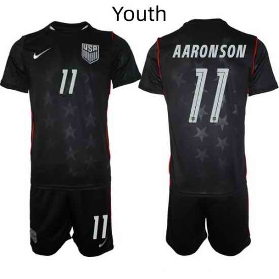 USA FIFA World Cup 2026 Navy Blue Soccer Jersey Brenden Aaronson #11